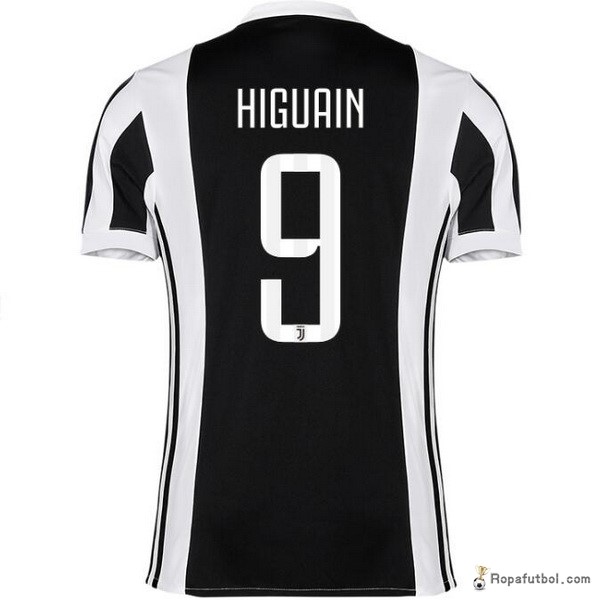 Camiseta Juventus Replica Primera Ropa Higuain 2017/18 Negro